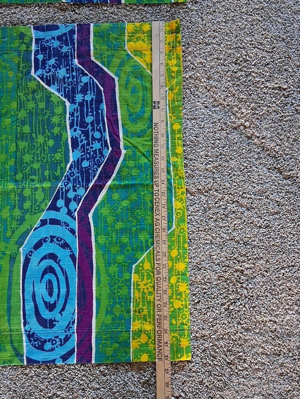 Rare, vintage mid-century modern‎ fabric set 3 Curtains 40" W. X 28" L. each - Picture 5 of 5
